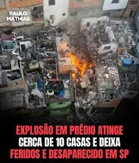 Veja Vídeo – Explosão atinge casas e deixa feridos em SP; suspeita é de vazamento de gás