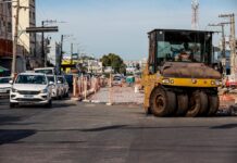 Obras do BRT provocam bloqueios em viaduto e em quatro cruzamentos de Cuiabá neste fim de semana