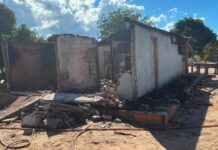 Homem é preso por tentativa de feminicídio e incêndio à própria casa em Cáceres