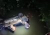 Veja Vídeo: Casal morre afogado após carro cair de ponte em Alta Floresta