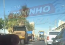 Veja Vídeo: Obras do BRT paralisam trânsito e irritam motoristas na Avenida do CPA em Cuiabá