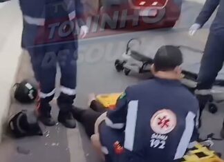 Veja Vídeo – Obra mal acabada causa queda na ponte Sarita Baracat em Cuiabá