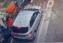 Veja Vídeo – Motorista de Onix prata sem placa aplica golpe em postos e foge sem pagar