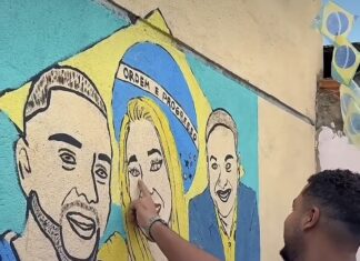 Veja Vídeo – Comunidade transforma asfalto em arte e eterniza influenciadores em rua de Cuiabá