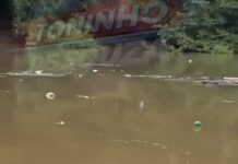 Veja Vídeo – Enxurrada arrasta toneladas de lixo e polui o Rio Cuiabá rumo ao Pantanal