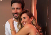 Wanessa Camargo prestigia ‘Roda Sambay’ agarradinha com Bruno Bevan: ‘Especial’