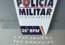 PM apreende 70 porções de drogas e prende dois homens em Nova Mutum