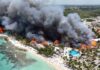 Veja Vídeo – Incêndio em resort de luxo no Caribe mata turista e desaloja hóspedes