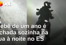 Veja Vídeo – Bebê engatinhando sozinha na rua é salva por motoqueiro no ES
