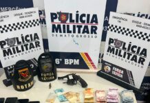 Polícia Militar detém sete suspeitos de tentativa de homicídio e apreende arma, drogas e motocicleta em Cáceres