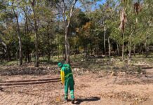 Limpurb intensifica limpeza preventiva no Morro da Luz em Cuiabá para reduzir riscos de queimadas