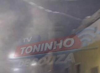 Veja Vídeo – Antigo casarão desaba no Centro Histórico de Cuiabá e levanta nuvem de poeira