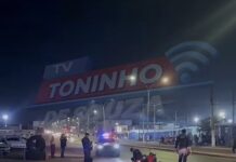Veja Vídeo – Jovem foge de abordagem, perde controle e cai de moto em Várzea Grande
