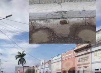 Veja Vídeo – Granada é localizada em via movimentada de Cáceres e mobiliza equipes da PM