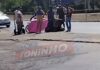 Veja Vídeo – Mulher sofre acidente de moto na rodovia do Moinho em Cuiabá