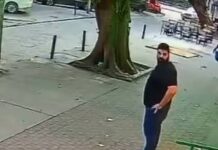 Veja Vídeo – Homem escapa por centímetros de ser esmagado por árvore durante ventania no RJ