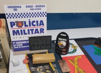 Força Tática detém três suspeitos após tentativa de roubo e apreende drogas em Barra do Bugres