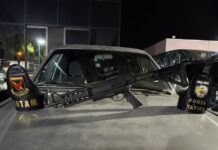 Homem é preso com submetralhadora e colete balístico dentro de caminhonete em Pontes e Lacerda