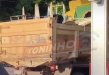 Veja Vídeo – Caminhão da agricultura familiar é flagrado com iItens de festa em Santo Antônio de Leverger
