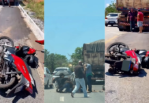 Motociclista morre ao bater na traseira de carreta em serra