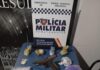 PM prende quatro suspeitos e apreende pistola e 11 tabletes de maconha em São José dos Quatro Marcos