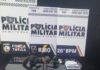 PM prende dois suspeitos e apreende armas e cocaína em Nova Mutum