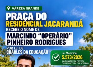 Praça de Várzea Grande recebe nome de professor de futebol que morreu durante a pandemia