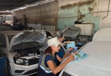 Operação libera calçadas e vias ocupadas por sucatas e veículos em Cuiabá