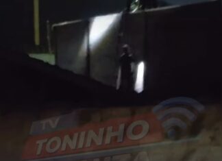 Veja Vídeo – Guarda Municipal encontra suspeito de furto escondido em telhado em Várzea Grande
