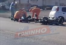 Veja Vídeo – Acidente entre carro e moto deixa trânsito lento no Trevo do Lagarto em VG