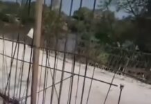 Veja Vídeo – Morador de Rosário Oeste reclama da proibição de passar montado na moto em cima de ponte em reforma