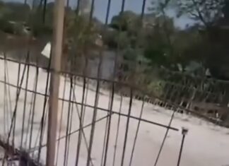 Veja Vídeo – Morador de Rosário Oeste reclama da proibição de passar montado na moto em cima de ponte em reforma