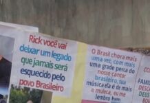 Veja Vídeo – Fãs homenageiam Rick durante enterro em cemitério de Sorocaba