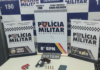 Homem é preso com revólver carregado após perseguição policial em Cáceres
