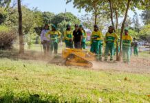 Robôs reforçam roçagem e aceleram limpeza de grandes avenidas de Cuiabá