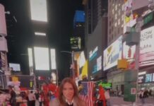 Veja Vídeo – Cuiabana leva o lambadão para a Times Square e viraliza