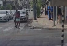 Veja Vídeo – Briga entre casal de moradores de rua é registrada em Cuiabá