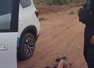 Veja Vídeo – Homem rouba carro de serviço da Águas Cuiabá e é preso em flagrante pela PM no CPA 1