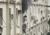 Veja Vídeo – Mulher fica pendurada para escapar de incêndio em prédio da Zona Sul do Rio; veja