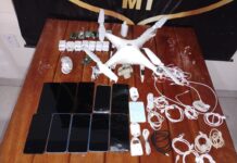 Drone é apreendido com 10 celulares que seriam levados para presídio em Rondonópolis